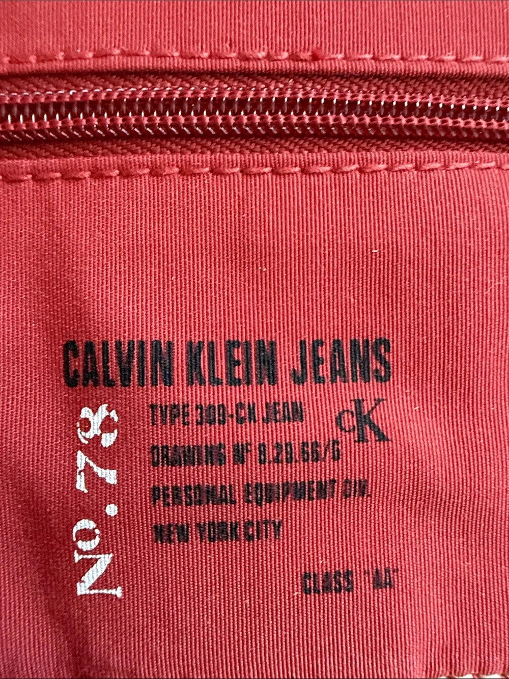 Calvin Klein Jeans Beige and Red Men's Messenger Crossbody